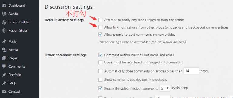 article-settings